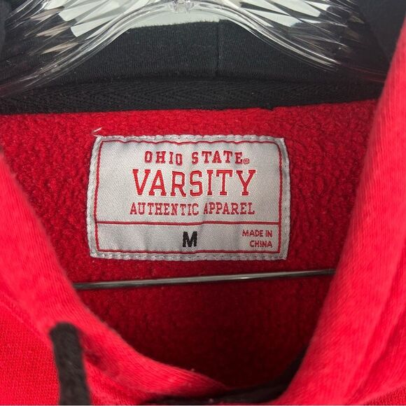 Ohio State University Buckeyes Varsity Authentic Apparel Hoodie Embroidered Sz M - Picture 5 of 14